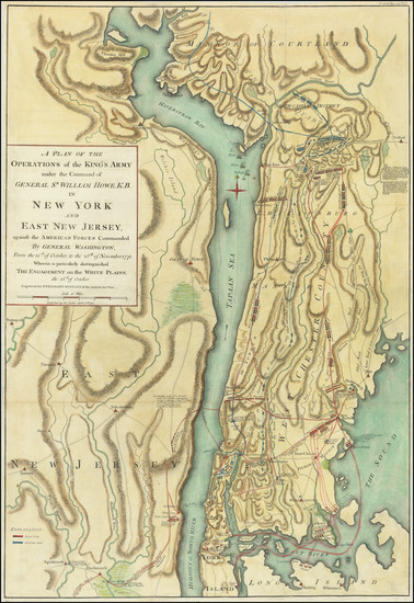 74-New York City and American Revolution Map By Charles Stedman / William Faden