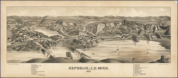 25-Michigan Map By J.J. Stoner / Beck & Pauli