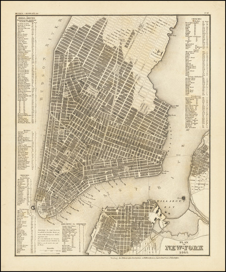 47-New York City Map By Joseph Meyer