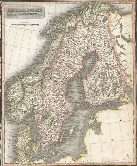 51-Europe and Scandinavia Map By Aaron Arrowsmith