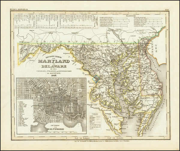 83-Maryland and Delaware Map By Joseph Meyer