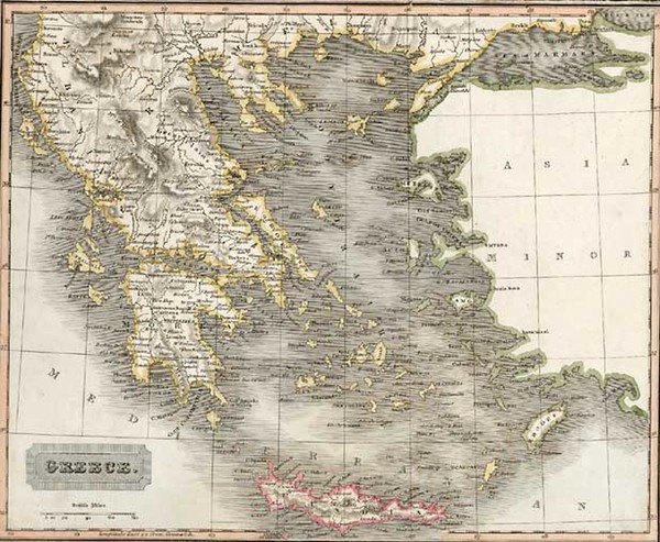 97-Europe, Mediterranean, Balearic Islands and Greece Map By Aaron Arrowsmith