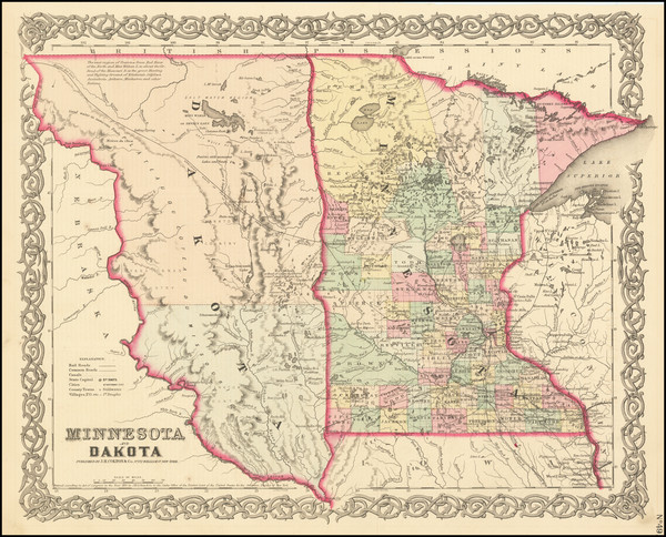 76-Midwest, Minnesota, Plains and North Dakota Map By Colton