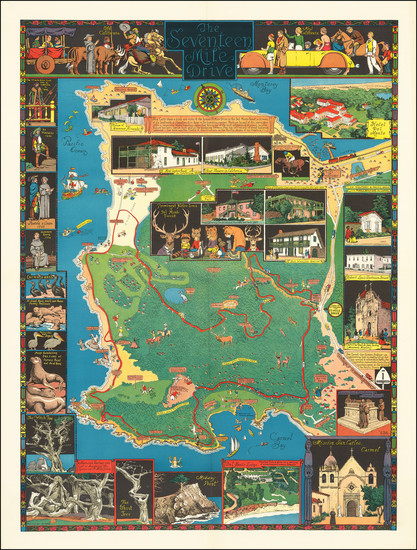 52-California and Other California Cities Map By Jo Mora