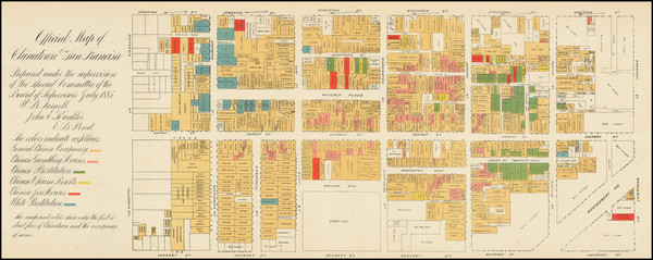 76-San Francisco & Bay Area Map By Willard Brigham Farwell