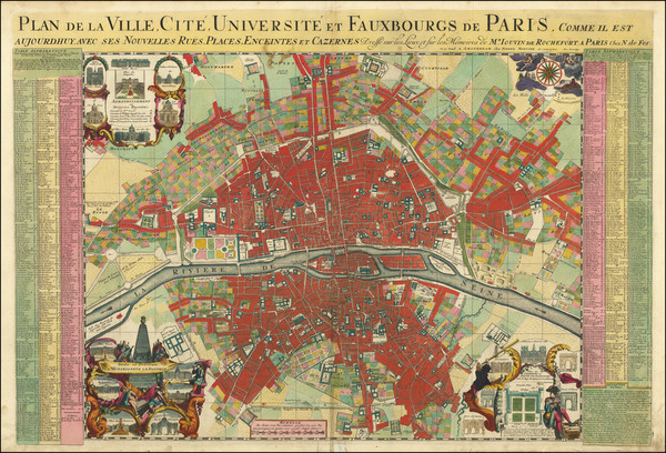 1-Paris and Île-de-France Map By Pierre Mortier / Nicolas de Fer