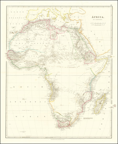 48-Africa Map By John Arrowsmith