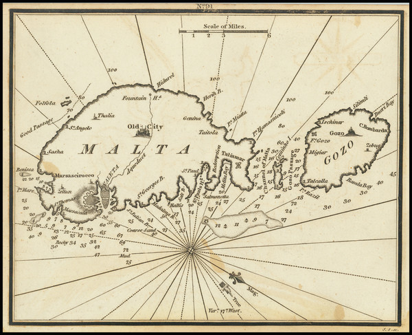 64-Malta Map By William Heather