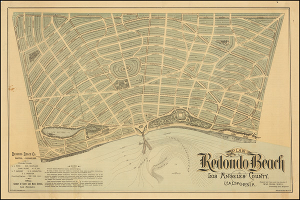 82-Los Angeles and Other California Cities Map By George Sandow