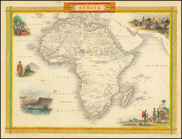 15-Africa Map By John Tallis