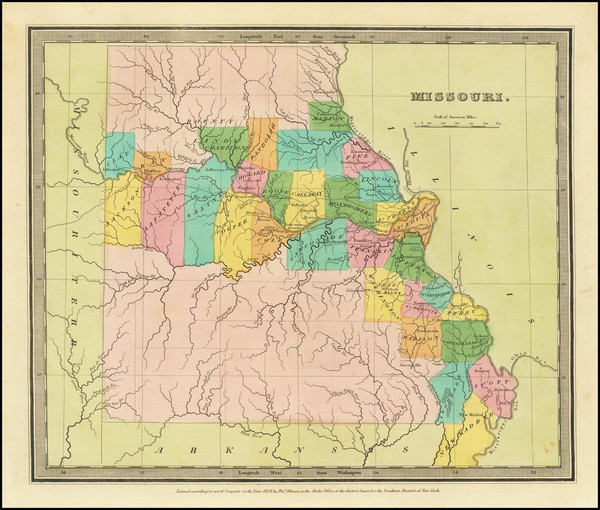 13-Missouri Map By David Hugh Burr