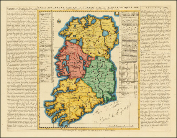 10-Ireland Map By Henri Chatelain