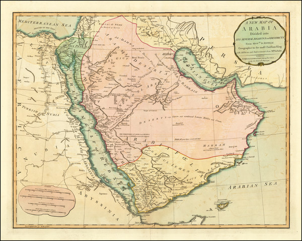 23-Middle East and Arabian Peninsula Map By Laurie & Whittle