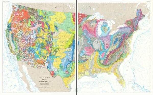 66-United States Map By U.S. Geological Survey