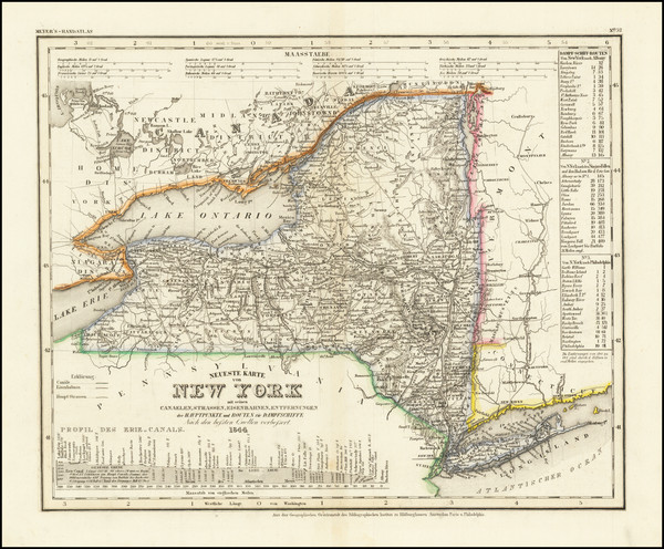 28-New York State Map By Joseph Meyer