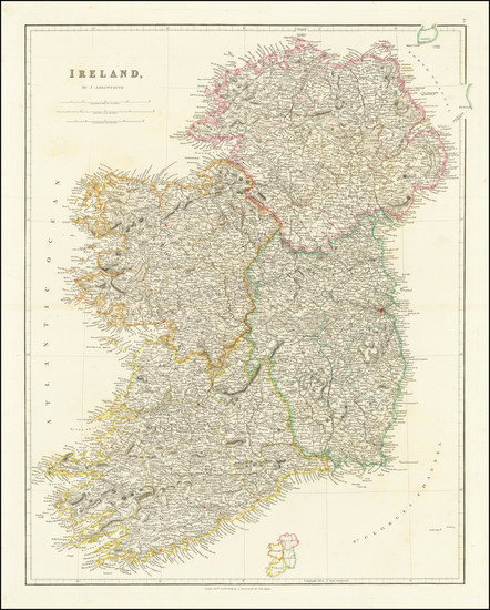 86-Ireland Map By John Arrowsmith