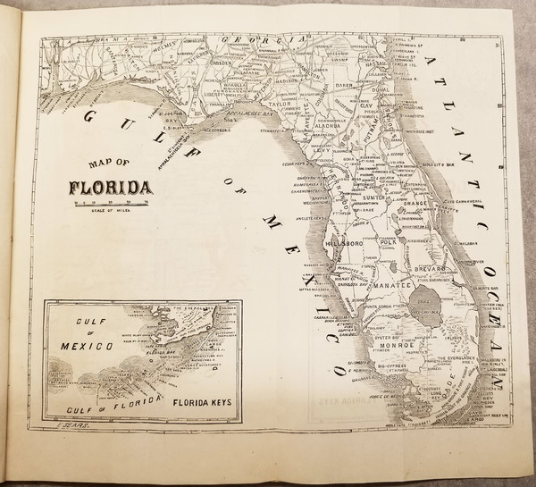 10-Florida Map By John Sullivan Adams