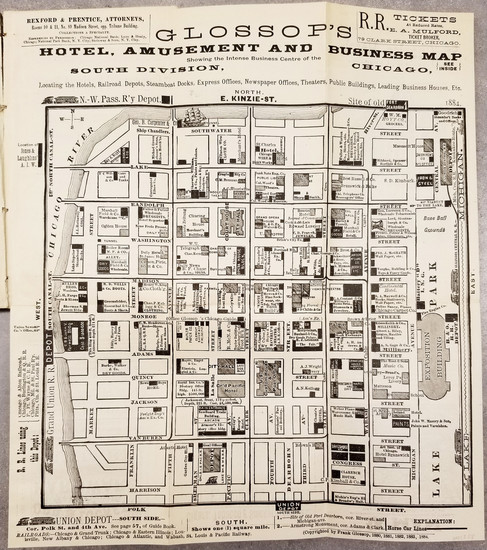 84-Chicago Map By Frank Glossop