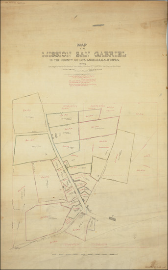 82-Los Angeles Map By H.M. Johnston