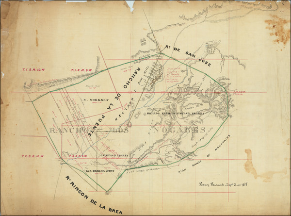 39-California, Los Angeles and Other California Cities Map By Henry Hancock