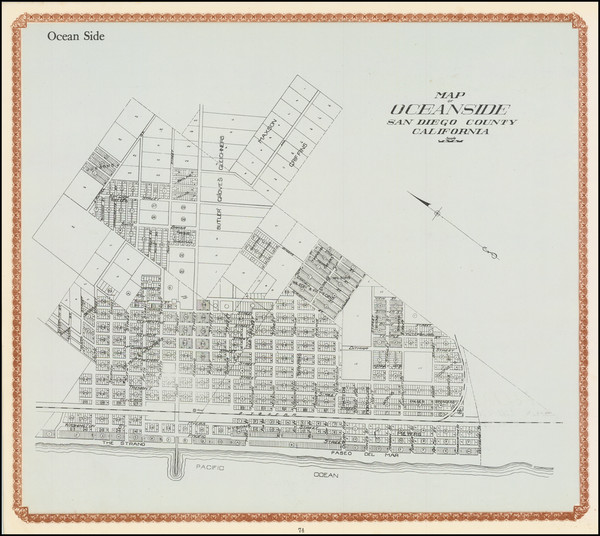 64-San Diego and Other California Cities Map By William E. Alexander