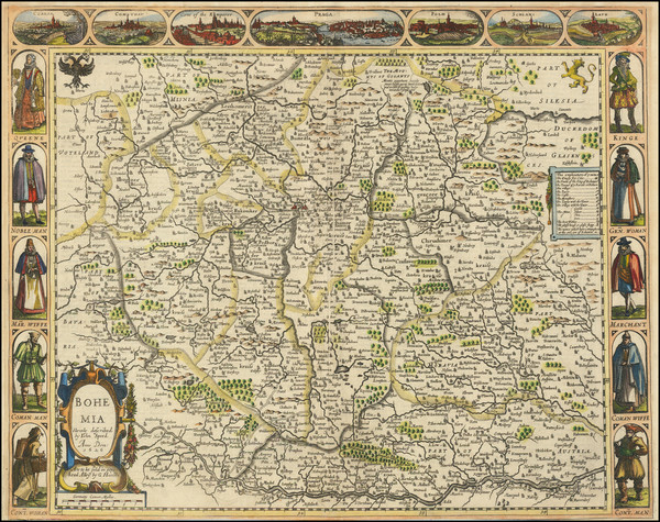 14-Czech Republic & Slovakia Map By John Speed