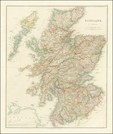 47-Scotland Map By John Arrowsmith