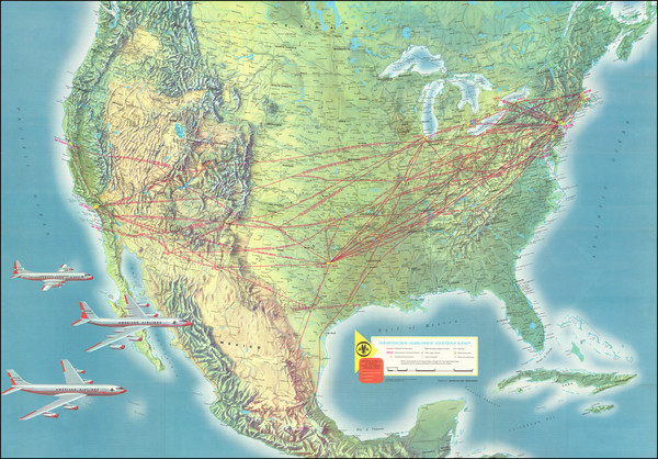 3-United States and Pictorial Maps Map By American Airlines