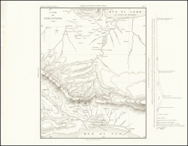 79-Mexico Map By Eugene Duflot De Mofras