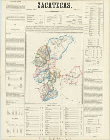 87-Mexico Map By Antonio Garcia y Cubas