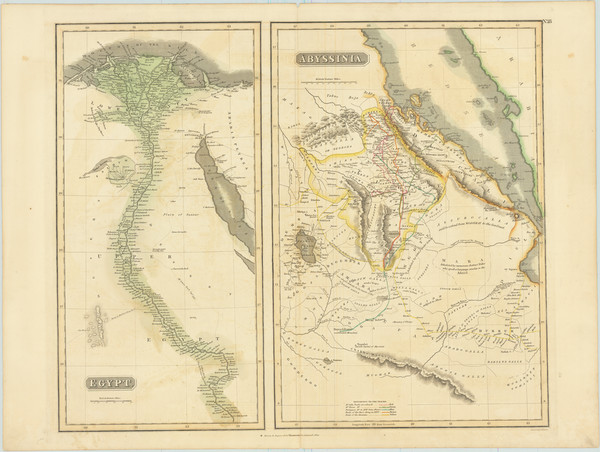 91-Egypt and East Africa Map By John Thomson