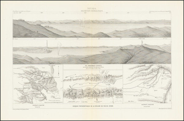 52-Nevada Map By Edmond Guillemin-Tarayre