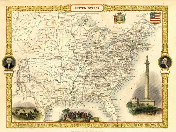 55-United States Map By John Tallis