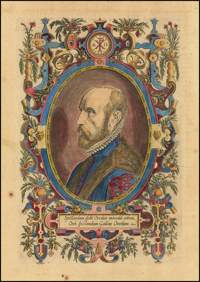 2-Portraits & People Map By Abraham Ortelius