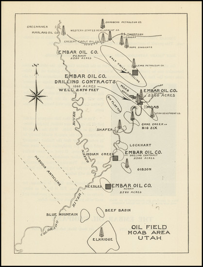 54-Utah and Utah Map By Embar Oil Company