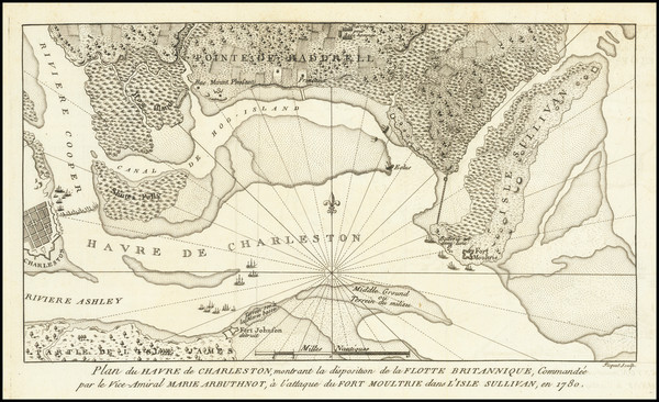 12-South Carolina Map By Charles Picquet