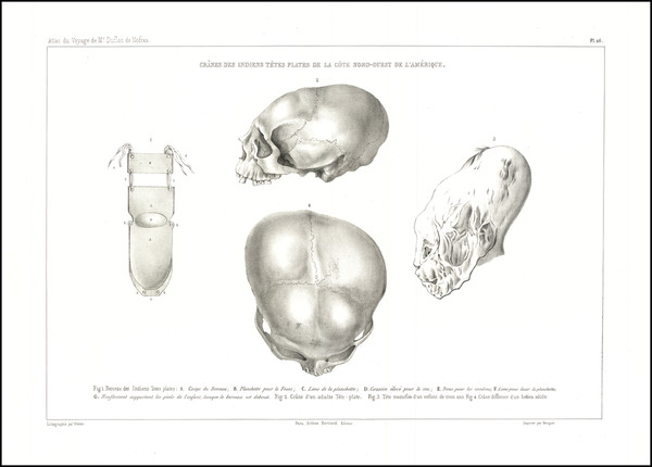 94-Curiosities Map By Eugene Duflot De Mofras