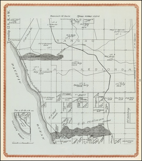 26-San Diego and Other California Cities Map By William E. Alexander