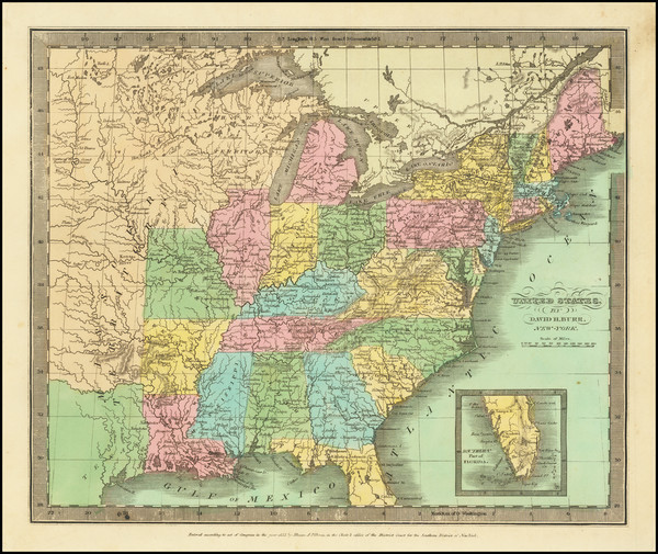 81-United States and Wisconsin Map By David Hugh Burr