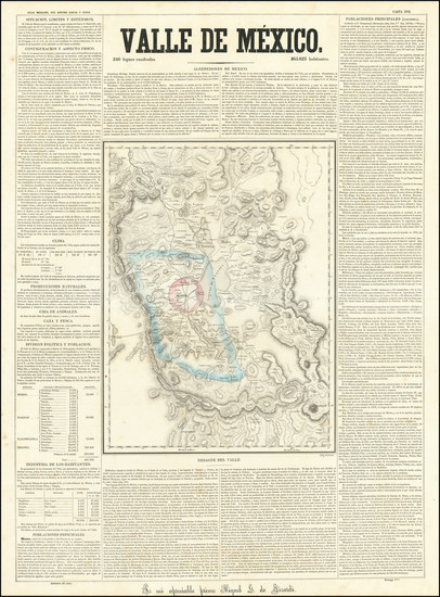 59-Mexico Map By Antonio Garcia y Cubas