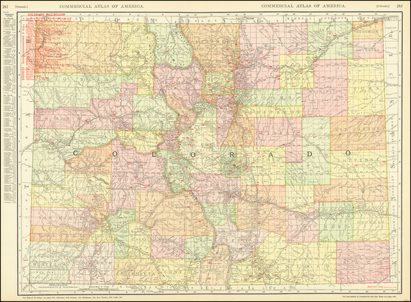 28-Colorado and Colorado Map By Rand McNally & Company