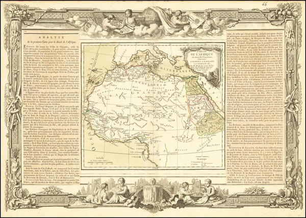 76-Africa, North Africa and West Africa Map By Louis Charles Desnos