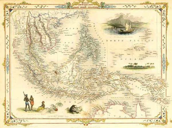 37-Asia, Southeast Asia and Philippines Map By John Tallis