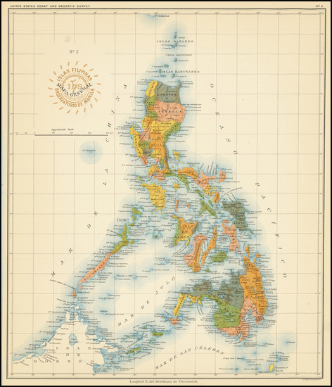 38-Philippines Map By Hoen & Co.
