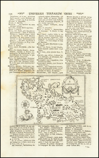 57-African Islands, including Madagascar Map By Alphonsus Lasor a Varea