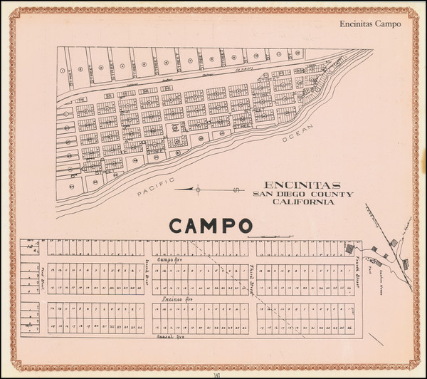 10-San Diego Map By William E. Alexander