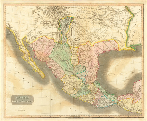 4-Texas, Plains, Southwest, Rocky Mountains and Mexico Map By John Thomson