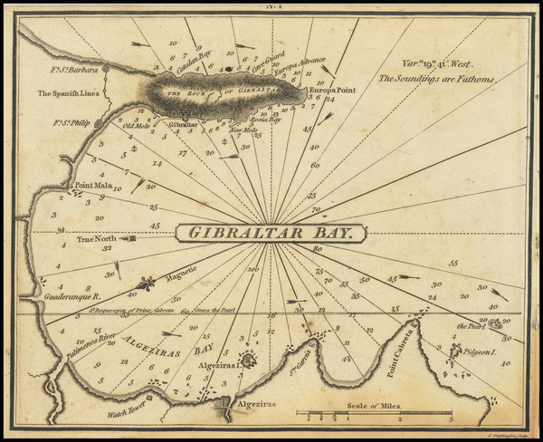 45-Gibraltar Map By William Heather