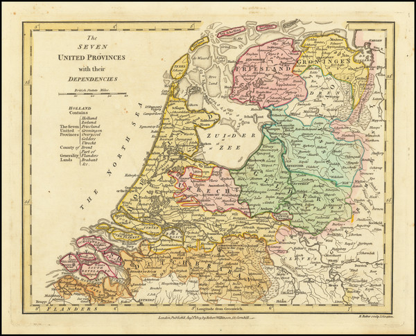 87-Netherlands Map By Robert Wilkinson