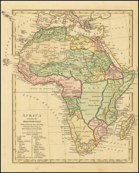 21-Africa Map By Robert Wilkinson